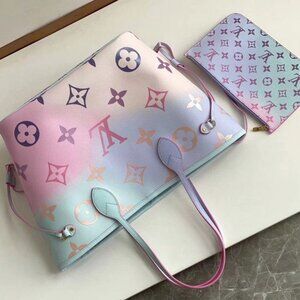 Authentic Louis Vuitton Neverfull Sunrise Pastel M46077 limited Editon